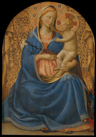 Madonna of Humility, Fra Angelico, c. 1440 Canvas Print