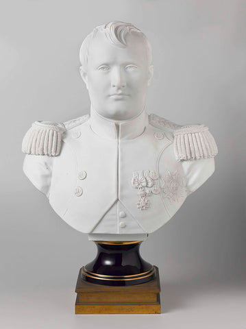 Bust of biscuit, presenting Napoleon Bonaparte, Manufacture Impériale de Sèvres, 1805 Canvas Print