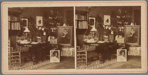 Interieur, anonymous, c. 1900 Canvas Print