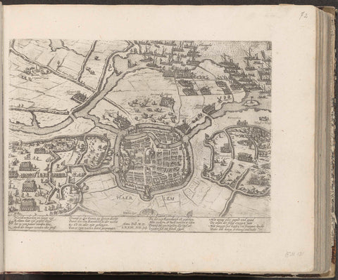 Siege of Haarlem, 1572, Frans Hogenberg, 1574 - c. 1578 Canvas Print