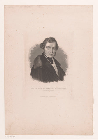 Portret van Anton Alexander von Auersperg, Carl Mayer, 1835 - 1868 Canvas Print