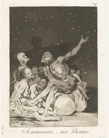 When the day comes, we are gone, Francisco de Goya, 1797 - 1799 Canvas Print