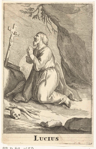 Saint Lucius, Frederick Bloemaert, after 1636 - c. 1670 Canvas Print