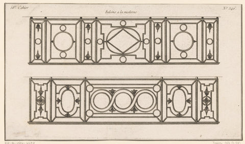 Hekken met bloemmotieven, Jean Pelletier (possibly), 1772 - 1779 Canvas Print