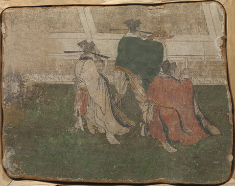 Fragment of a Mural, anonymous, 1300 - 1400 Canvas Print