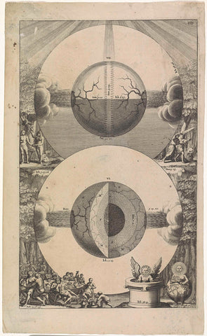 Two globes, anonymous, 1690 Canvas Print