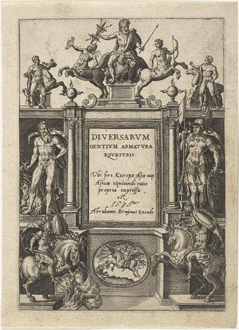 Title page for Omnium pene Europae, Asiae, Aphricae, Americae gentium habitus, Abraham de Bruyn, 1577 Canvas Print