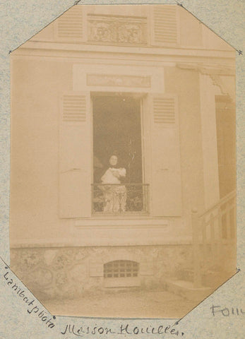 Woman with a baby on the arm in front of a window, presumably in Houilles, Lambert, c. 1890 - c. 1900 Canvas Print