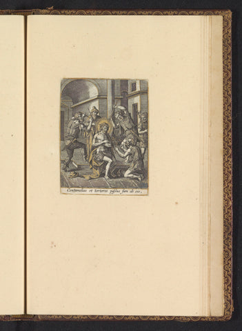 Doornenkroning, Adriaen Collaert, c. 1580 - c. 1590 Canvas Print