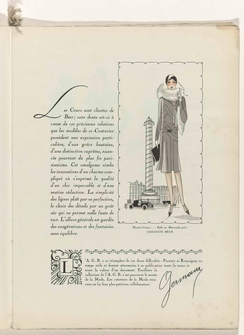 Art - Goût - Beauté, Feuillets de l' élégance féminine, Noël 1928, No. 100, 9e Année, p. 25, anonymous, 1928 Canvas Print