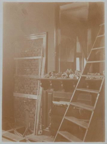 Renovation of the villa around 1930, 1930 Canvas Print