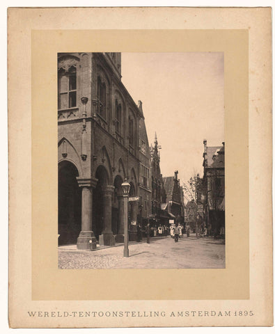 Streetscape in Amsterdam during the World's Fair of 1895, Guy de Coral & Co. (attributed to), 1895 Canvas Print