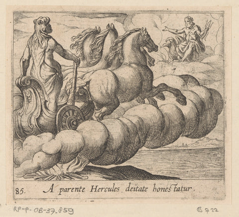 Hercules immortalized, Antonio Tempesta, 1606 Canvas Print