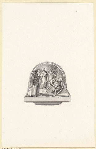 Title page for: P.L. van de Kasteele 'Gezangen', 1790, Reinier Vinkeles (I), 1790 Canvas Print