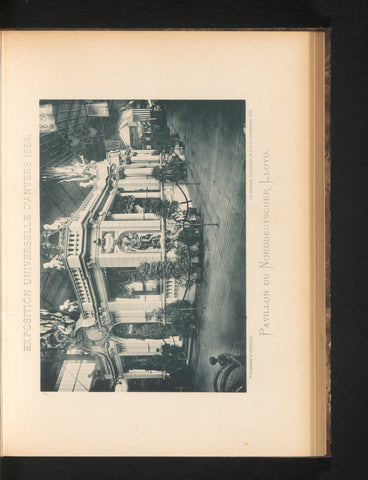 View of the Pavilion of the Norddeutscher Lloyd at the Antwerp World's Fair in 1894, Charles Bernhoeft, 1894 Canvas Print