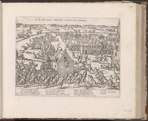 Menen conquered by the Malcontenten, 1578, Frans Hogenberg, 1581 - c. 1585 Canvas Print