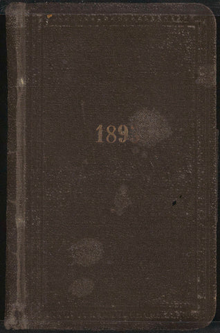 Als schetsboek gebruikte agenda met 108 bladen, George Hendrik Breitner, 1893 Canvas Print