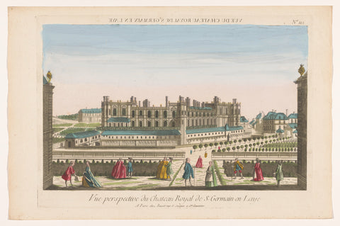 View of the Château de Saint-Germain-en-Laye, Basset, 1700 - 1799 Canvas Print