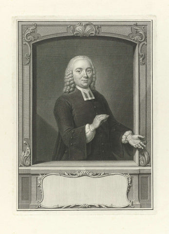 Portrait of Willem van den Broek, Pieter Tanjé, 1756 Canvas Print