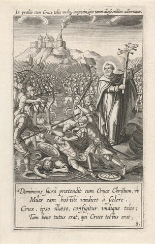 Crusade against the Cathars, Theodoor Galle, 1611 Canvas Print