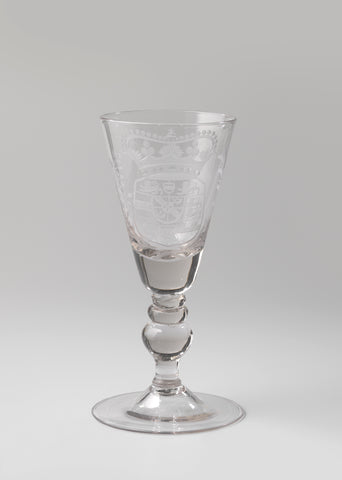 Goblet with the coat of arms of William IV, anonymous, c. 1725 Canvas Print