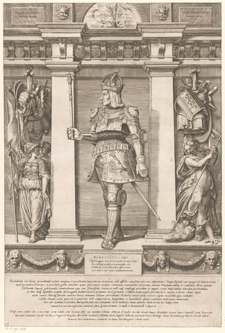 Portrait of Rudolf I of Habsburg, Roman-German king, Gaspare Oselli, 1569 Canvas Print