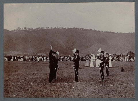 Swearing-in of officers, anonymous, 1903 - 1913 Canvas Print