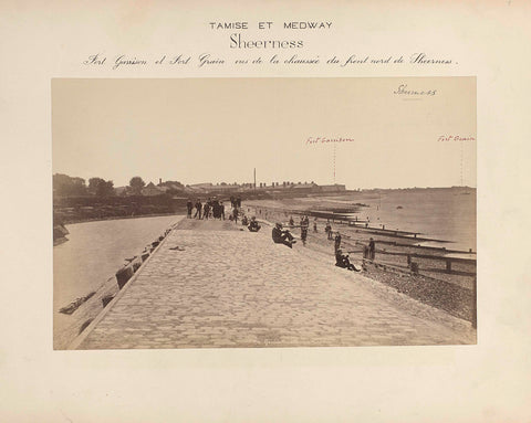 Beach at Sheerness, with bathers, Poulton, 1891 Canvas Print