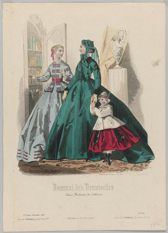 Journal des Demoiselles, December 1865, 33rd year, No. 12, Préval, 1865 Canvas Print