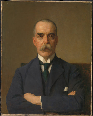 Portrait of Isaac de Bruijn (1872-1953), Jan Veth, 1922 Canvas Print