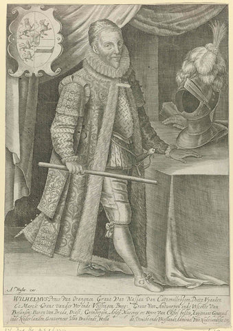 Portrait of William I, Prince of Orange, anonymous, c. 1630 Canvas Print