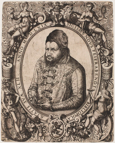 Portrait of Sigmund Feyerabend, Jost Amman, 1569 Canvas Print