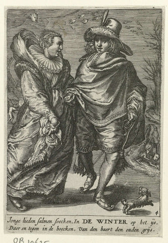 De Winter, Jan Saenredam, 1601 - c. 1651 Canvas Print