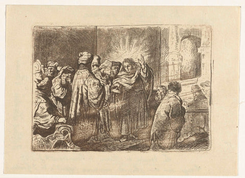 The tribute money, anonymous, after 1634 Canvas Print