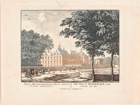 View of Honselaarsdijk House, anonymous, 1694 - 1697 Canvas Print