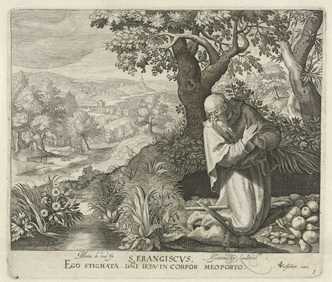 H. Franciscus, Jan van Londerseel, 1601- 1652 Canvas Print