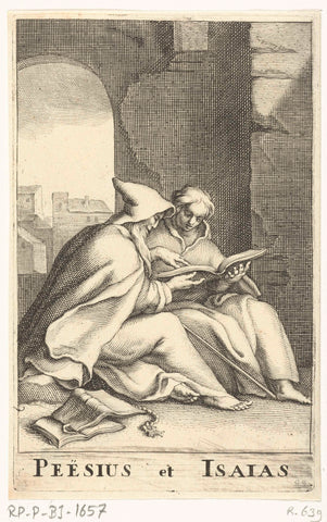 Saint Peesius and Saint Isaiah, Frederick Bloemaert, after 1636 - c. 1670 Canvas Print