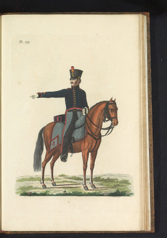 Guard master, on horseback, Artillery-Train, K. Portman, 1823 Canvas Print