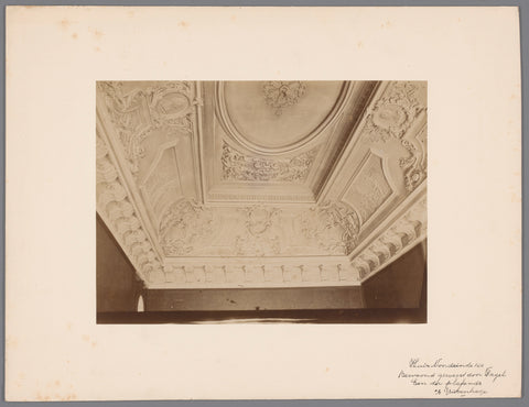 Decorated ceiling in the house at Noordeinde 140 in The Hague, anonymous (Monumentenzorg) (attributed to), 1901 Canvas Print