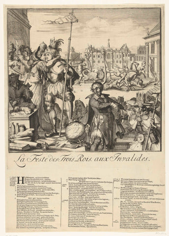 Cartoon on the flight from James II to Franrkijk, 1689, Romeyn de Hooghe, 1689 Canvas Print