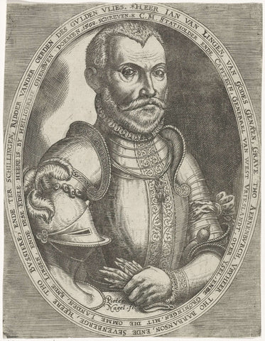 Portrait of Count Jean de Ligne of Arenberg, Pieter Nagel, 1568-1584 Canvas Print