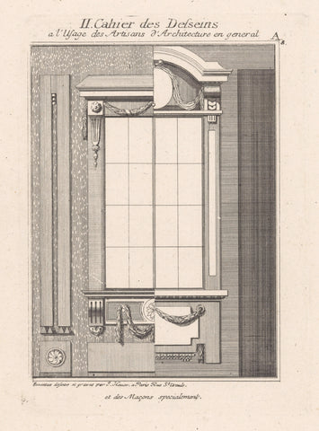 Vensteromlijsting, Johann Thomas Hauer, 1758 - 1820 Canvas Print