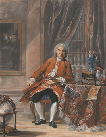 Portrait of Joan Jacob Mauricius, Governor-General of Suriname, Cornelis Troost, 1741 Canvas Print