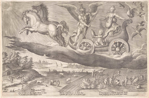 Dag, Hieronymus Wierix, 1563 - before 1619 Canvas Print