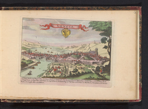 View of Geneva, anonymous, 1735 Canvas Print