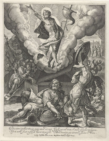 Opstanding van Christus, Magdalena van de Passe, 1610 - 1638 Canvas Print