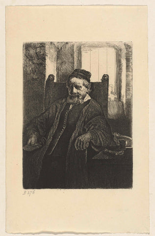 Jan Lutma, goldsmith, Rembrandt van Rijn, 1850 - 1906 Canvas Print