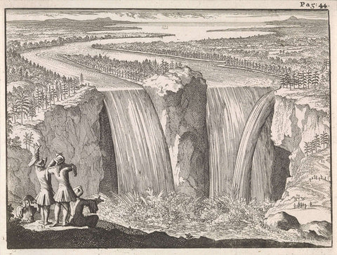 Niagara Falls, Caspar Luyken, 1697 Canvas Print