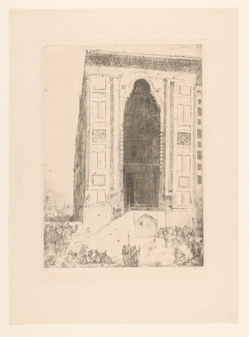 Mosque El Hassan in Cairo, Marius Bauer, 1895 Canvas Print