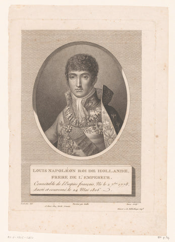 Portrait of Louis Napoleon Bonaparte, Douas, c. 1810 Canvas Print